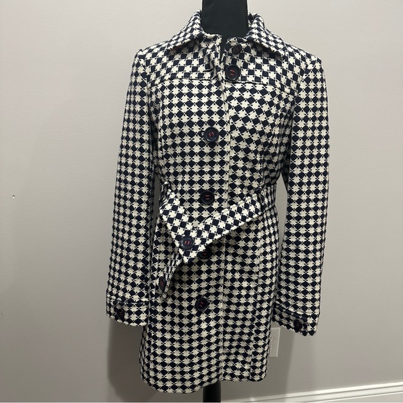 Tommy Hilfiger Jackets & Blazers - Tommy Hilfiger Plaid  Wool Blend Coat
